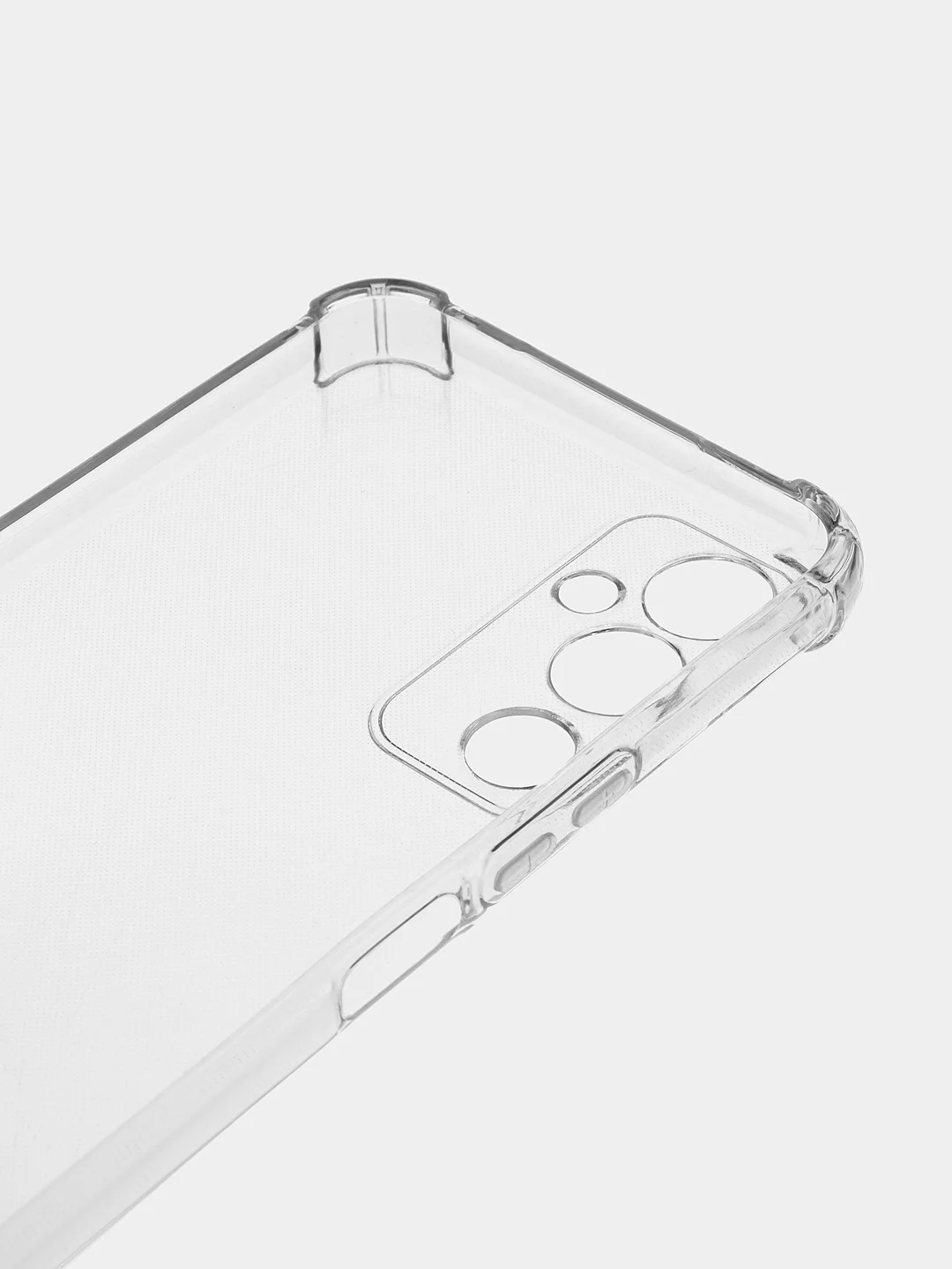 Чехол противоударный для Tecno Pova 4, с защитой камеры, силикон, прозрачный