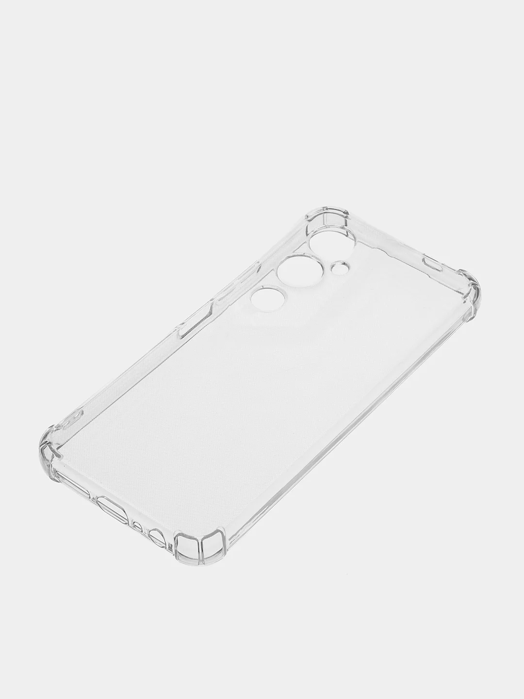 Чехол противоударный для Tecno Pova 4 Pro, с защитой камеры, силикон, прозрачный
