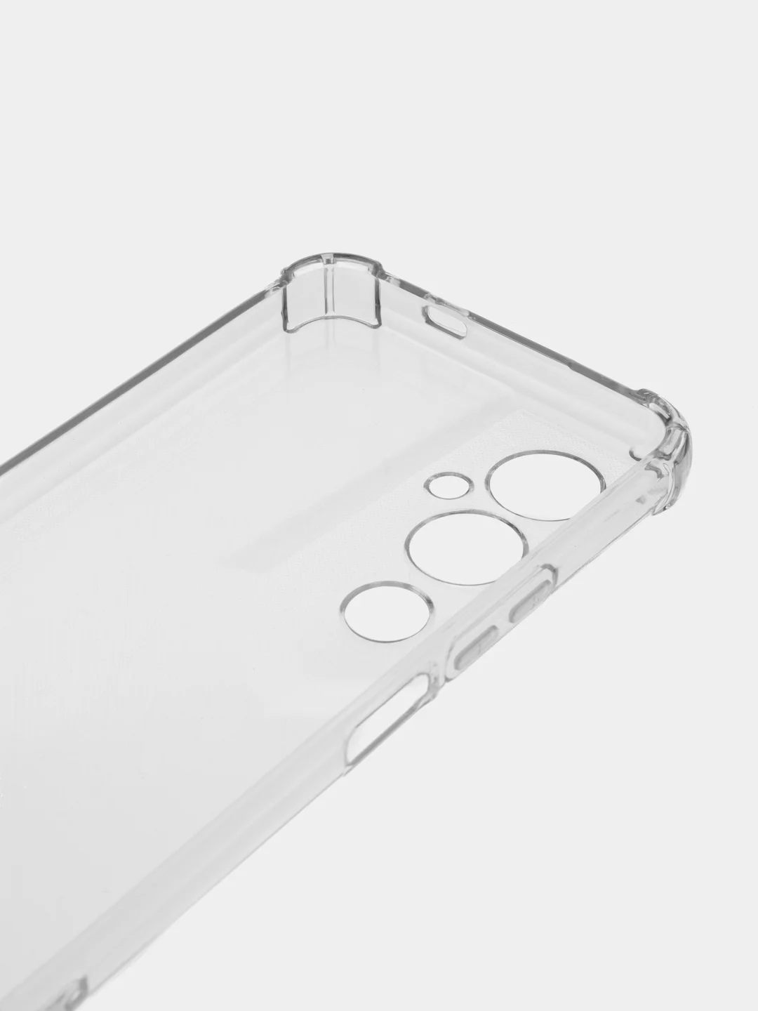 Чехол противоударный для Tecno Pova 4 Pro, с защитой камеры, силикон, прозрачный