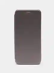 Серебряный чехол-книжка для Tecno Spark 9 Pro Техно Спарк 9 Про