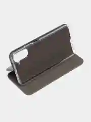 Серебряный чехол-книжка для Realme 10 Pro Реалми 10 Про