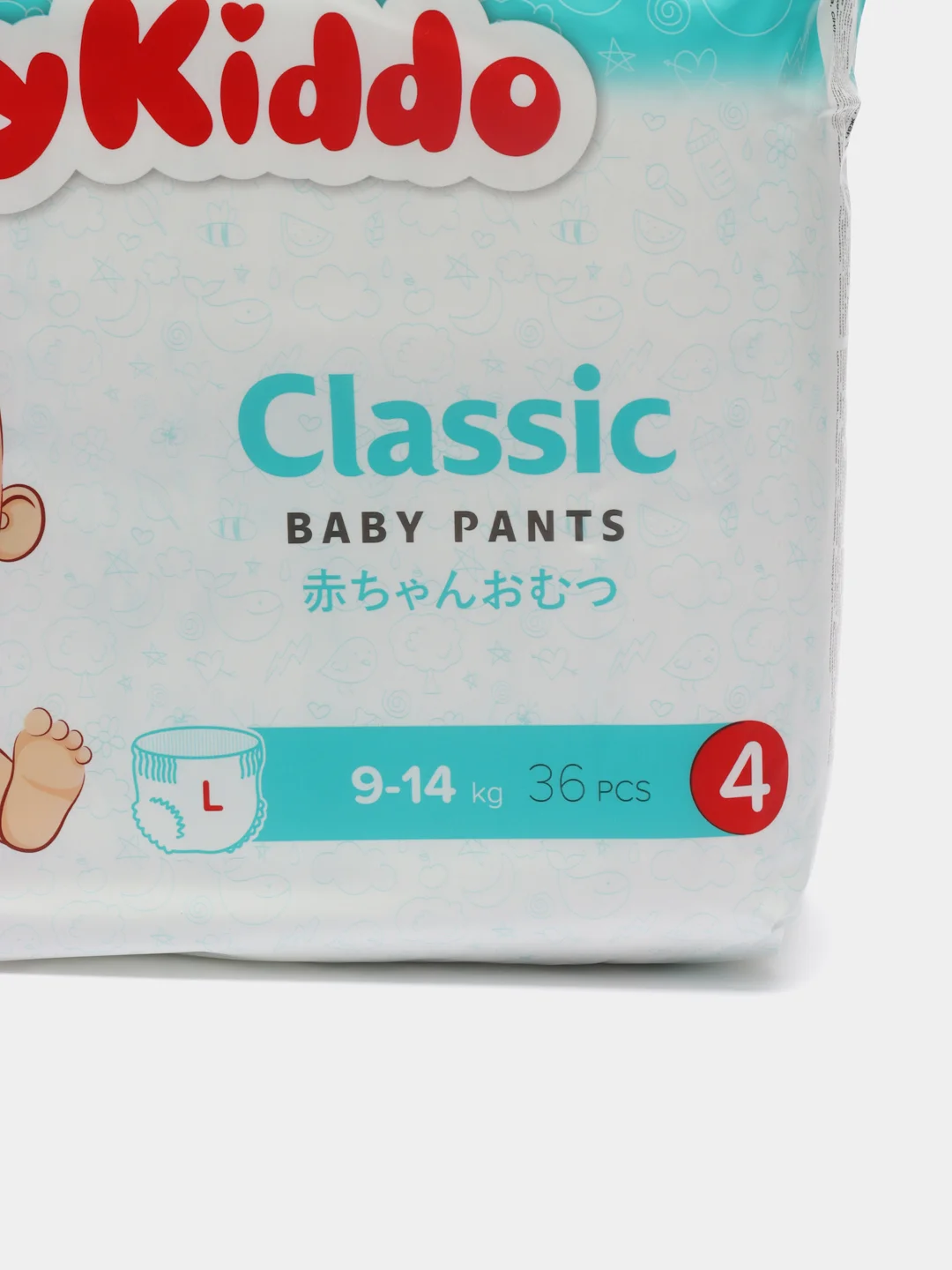 Подгузники трусики детские размер L для детей с весом 9-14 кг 36шт Mykiddo Classic