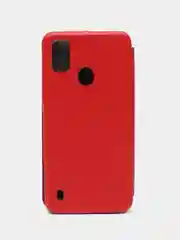 Красный чехол-книжка для ZTE Blade A51 / ЗТЕ Блейд A51