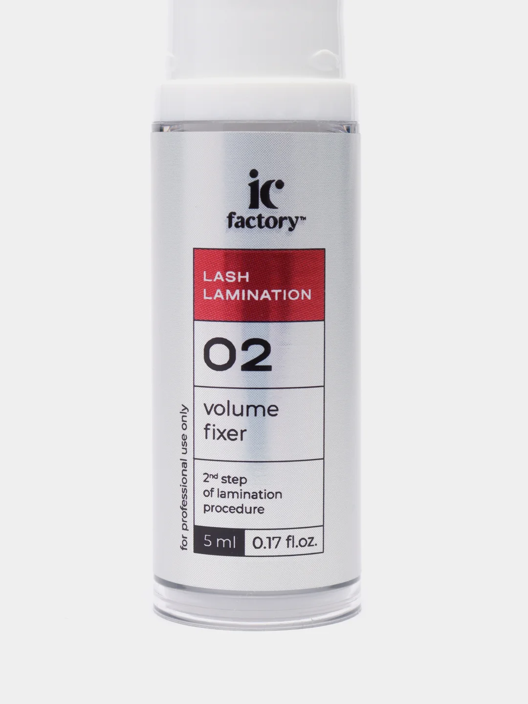 Красный состав для ламинирования ресниц IC Factory "Volume lift", "Fixer", "Nourishing Essence"