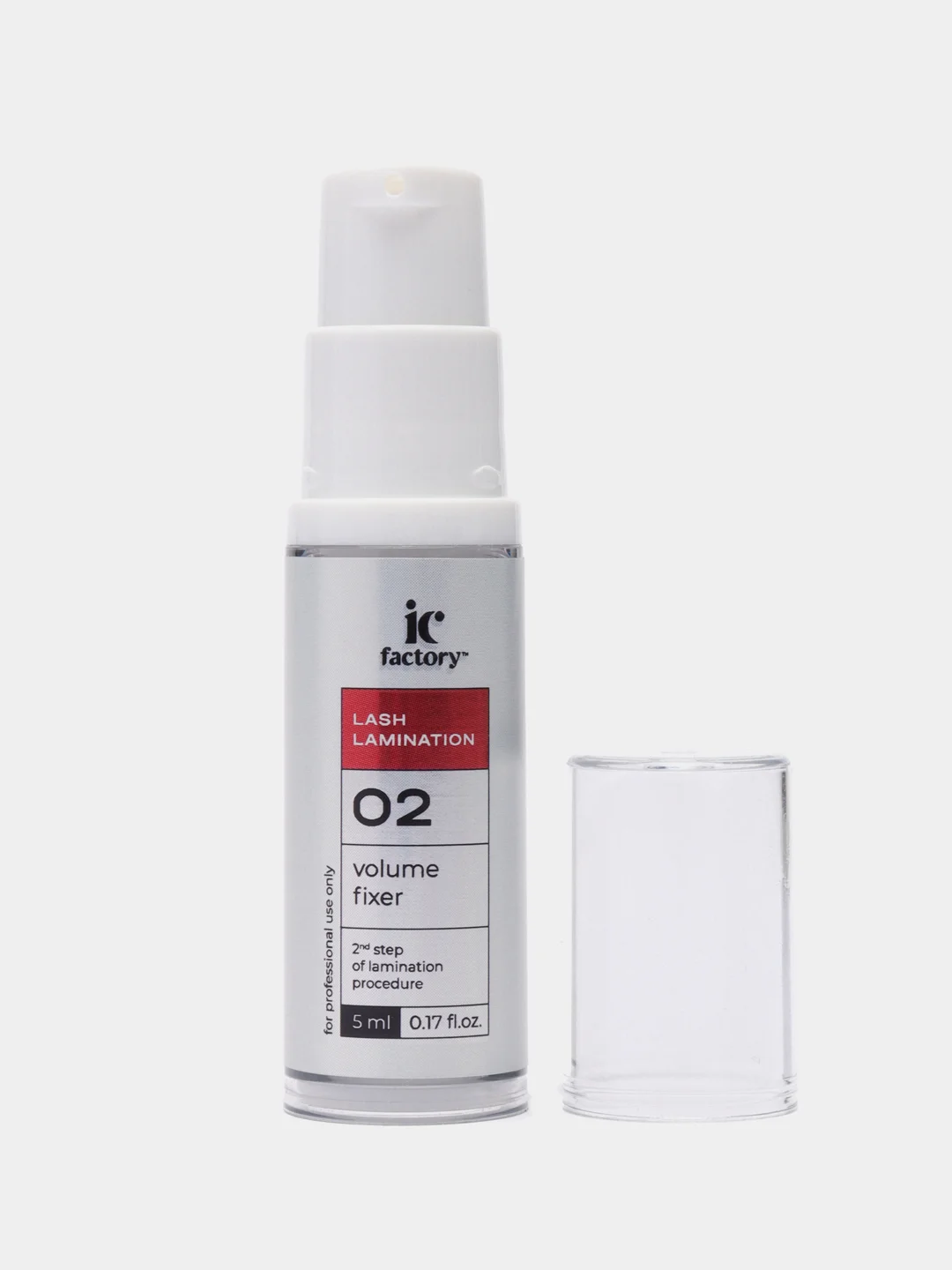 Красный состав для ламинирования ресниц IC Factory "Volume lift", "Fixer", "Nourishing Essence"