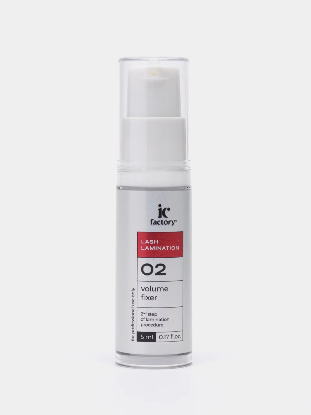 Красный состав для ламинирования ресниц IC Factory "Volume lift", "Fixer", "Nourishing Essence"
