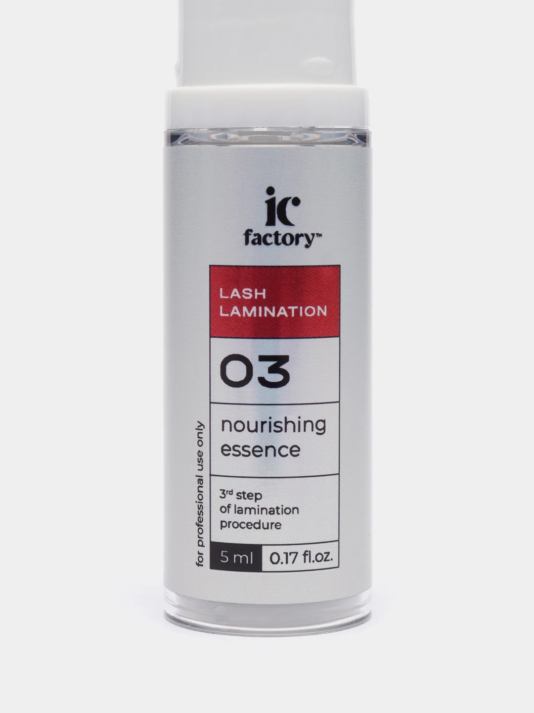 Прозрачный состав для ламинирования ресниц IC Factory "Volume lift", "Fixer", "Nourishing Essence"