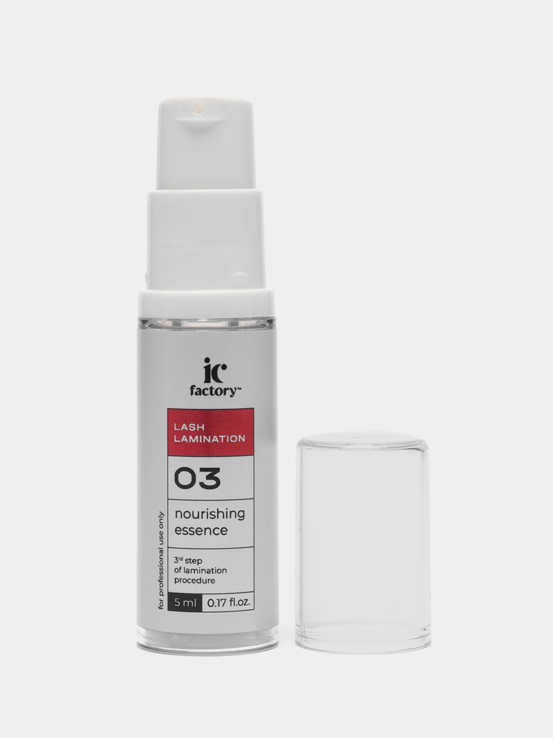 Прозрачный состав для ламинирования ресниц IC Factory "Volume lift", "Fixer", "Nourishing Essence"