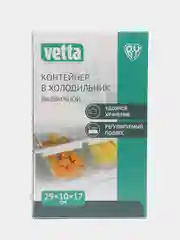 Контейнер в холодильник VETTA, выдвижной, 29 х 10 х 17 см, пластик