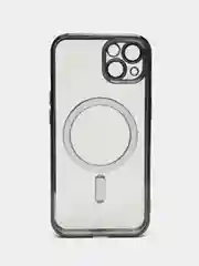 Фиолетовый чехол MagSafe (МагСейф) для iPhone (Айфон) 11, 12, 13, 14, Pro, Pro Max, силиконовый