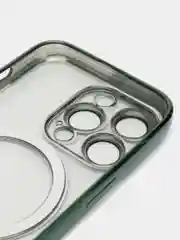 Зеленый чехол MagSafe (МагСейф) для iPhone (Айфон) 11, 12, 13, 14, Pro, Pro Max, силиконовый