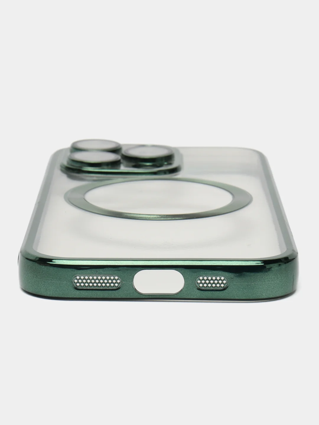 Зеленый чехол MagSafe (МагСейф) для iPhone (Айфон) 11, 12, 13, 14, Pro, Pro Max, силиконовый