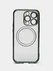 Зеленый чехол MagSafe (МагСейф) для iPhone (Айфон) 11, 12, 13, 14, Pro, Pro Max, силиконовый