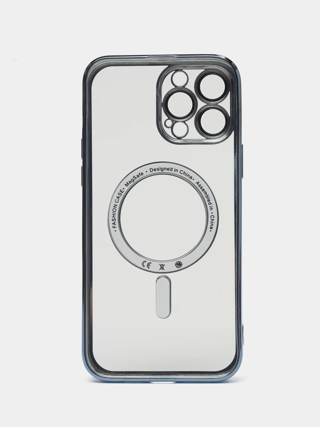 Синий чехол MagSafe (МагСейф) для iPhone (Айфон) 11, 12, 13, 14, Pro, Pro Max, силиконовый