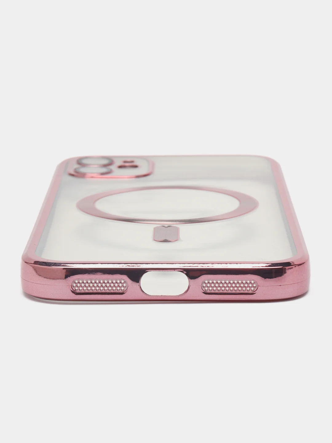 Розовый чехол MagSafe (МагСейф) для iPhone (Айфон) 11, 12, 13, 14, Pro, Pro Max, силиконовый