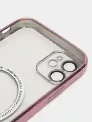 Розовый чехол MagSafe (МагСейф) для iPhone (Айфон) 11, 12, 13, 14, Pro, Pro Max, силиконовый