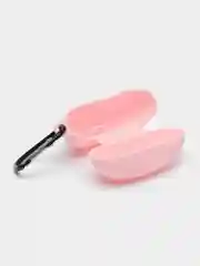 Розовый чехол на Honor Choice Earbuds X3 для беспроводных наушников КАРТОФАН силиконовый матовый