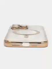 Золотой чехол MagSafe (МагСейф) для iPhone (Айфон) 11, 12, 13, 14, Pro, Pro Max, силиконовый