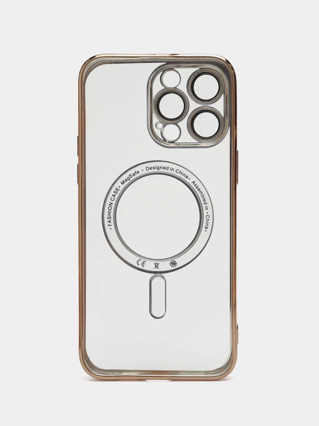 Золотой чехол MagSafe (МагСейф) для iPhone (Айфон) 11, 12, 13, 14, Pro, Pro Max, силиконовый