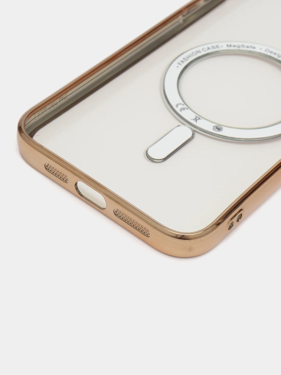 Золотой чехол MagSafe (МагСейф) для iPhone (Айфон) 11, 12, 13, 14, Pro, Pro Max, силиконовый