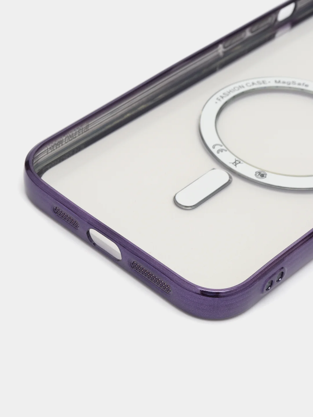 Фиолетовый чехол MagSafe (МагСейф) для iPhone (Айфон) 11, 12, 13, 14, Pro, Pro Max, силиконовый