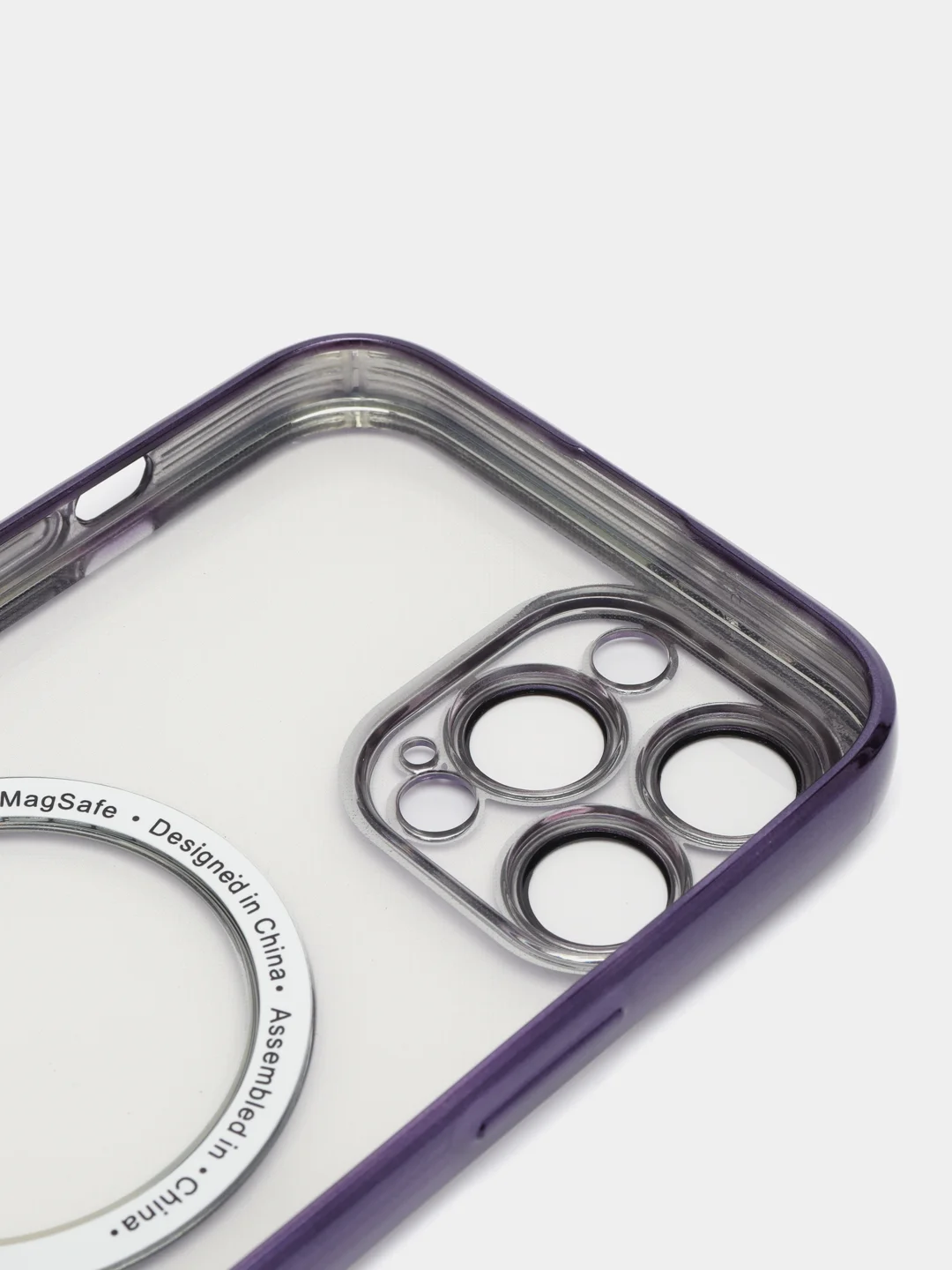 Фиолетовый чехол MagSafe (МагСейф) для iPhone (Айфон) 11, 12, 13, 14, Pro, Pro Max, силиконовый
