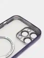 Фиолетовый чехол MagSafe (МагСейф) для iPhone (Айфон) 11, 12, 13, 14, Pro, Pro Max, силиконовый