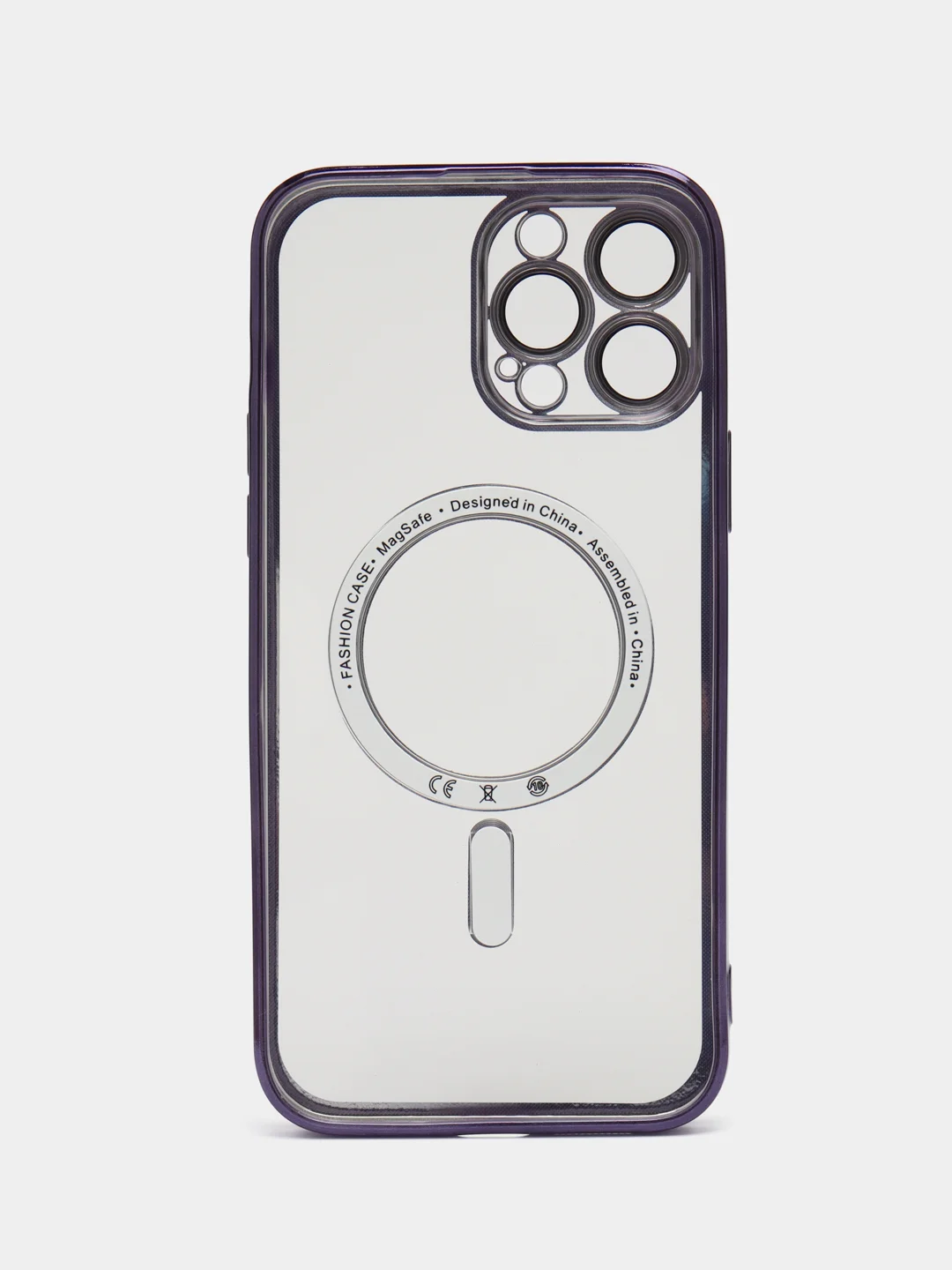 Фиолетовый чехол MagSafe (МагСейф) для iPhone (Айфон) 11, 12, 13, 14, Pro, Pro Max, силиконовый