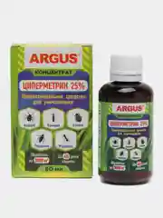 Циперметрин ARGUS (Аргус) 25%, для уничтожения клещей, комаров и клопов, 50 мл