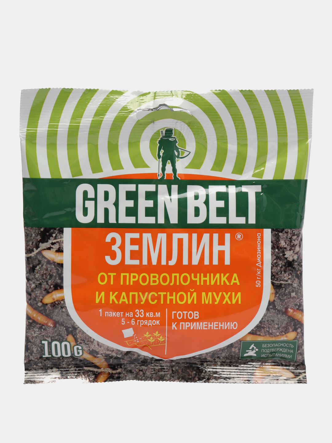 Землин от луковой мухи. Green Belt от проволочника. Землин 30гр (Грин Бэлт).