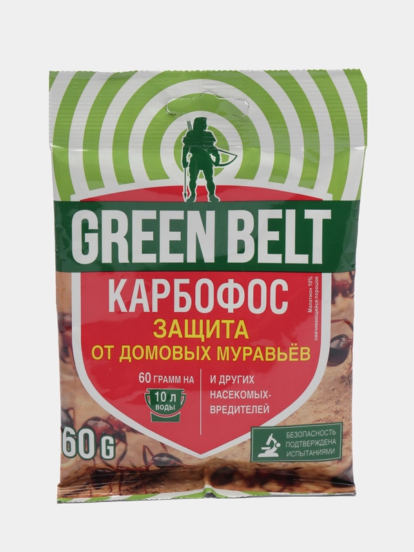 Карбофос от тли, клещей, пилильщиков, муравьёв, тараканов, клопов, 60гр