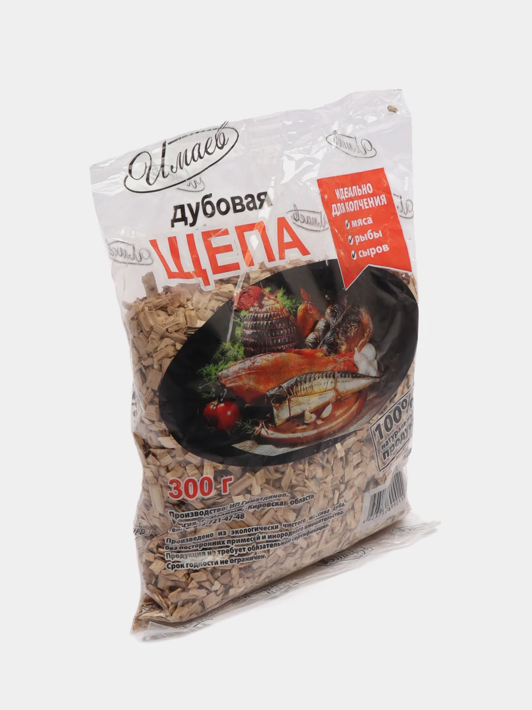 Щепа для копчения Дубовая, 300гр, Имаев