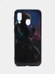 Силиконовый усиленный чехол с глянцевым рисунком Samsung A40