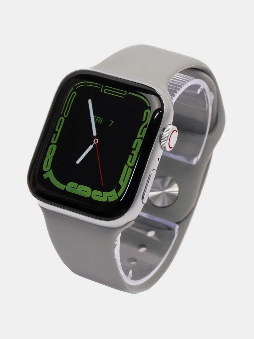 Серый металлик смарт-фитнес часы Smart Watch X7 Pro, X8 Pro 8 серия, 45 мм