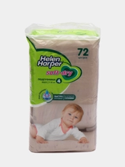 Подгузники Helen Harper Sof&Dry, 4 - L, 72 штуки