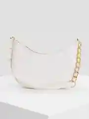 Белый женская сумка клатч  багет "Элемент"
