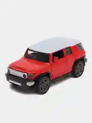 Красный машинка с белой крышей
