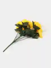 Желтый искусственные цветы. Герберы (букет). Композиция