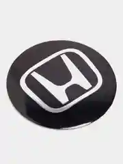 Черный наклейки на диски, колпаки Honda сферические, изогнутые, Хонда, 56 мм, 4 штуки