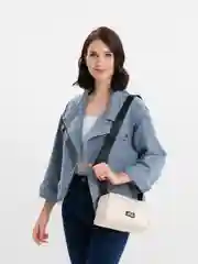 Бежевый сумка через плечо / сумка женская