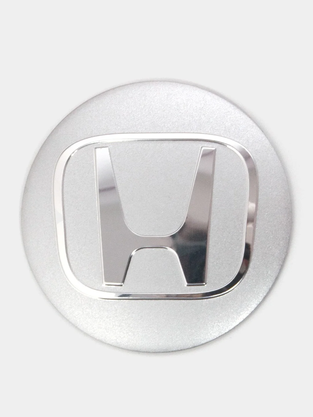 Серебряный наклейки на диски, колпаки Honda сферические, изогнутые, Хонда, 56 мм, 4 штуки