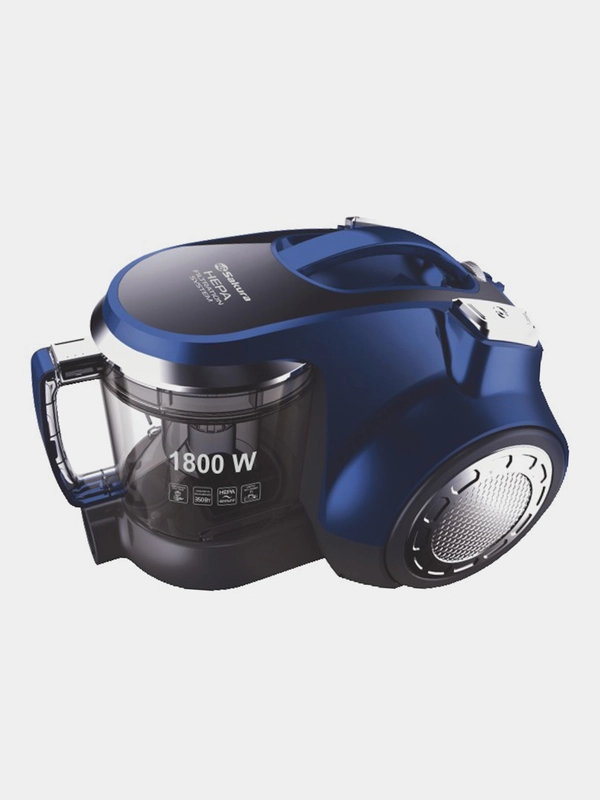 Пылесос Sakura SA-8313BL 1800Вт б/м  HEPA  син метал