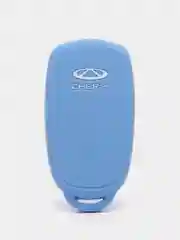 Голубой чехол для смарт ключа Chery Tiggo 8 Pro/8 Pro Max/7 Pro Max/OMODA C5/Arrizo 8 силиконовый