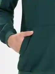 Зеленый спортивный мужской костюм без начеса