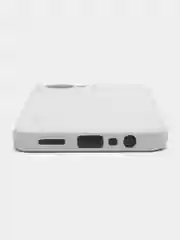Белый чехол Realme C30, C30s, Narzo 50i Prime, пластиковый, глянцевый, под стекло