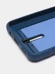 Синий чехол для Huawei Honor X7a (Хуавей Хонор Х7а) силиконовый, с карманом для карты