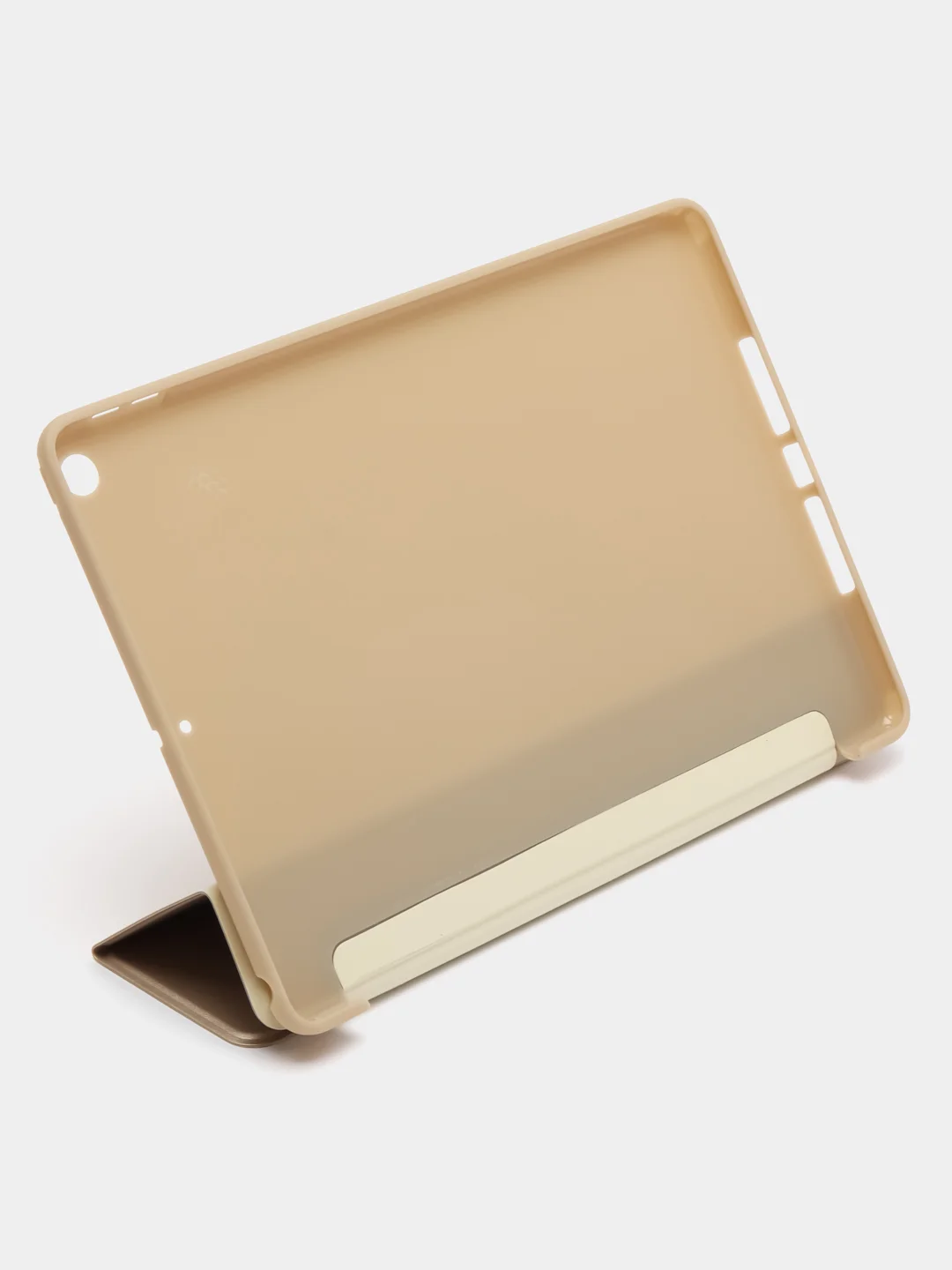Бежевый чехол-книжка для планшета Apple iPad 10.2 7/8/9 поколения 2019/2020/2021 силикон КАРТОФАН