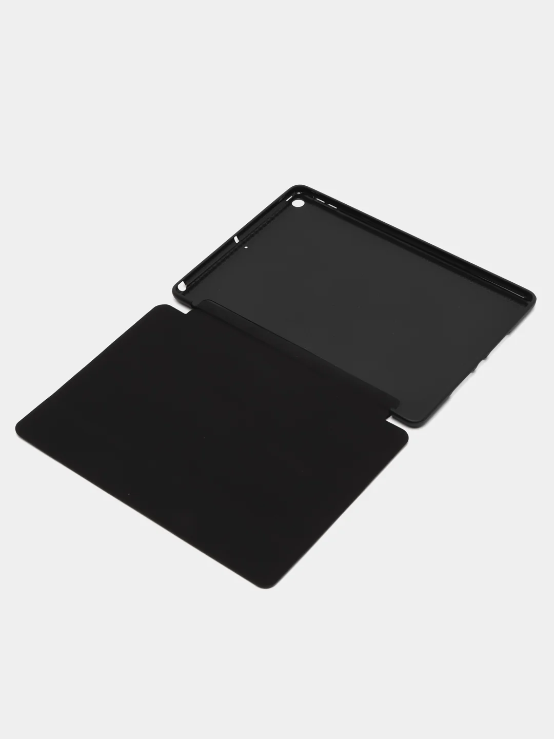 Черный чехол-книжка для планшета Apple iPad 10.2 7/8/9 поколения 2019/2020/2021 силикон КАРТОФАН