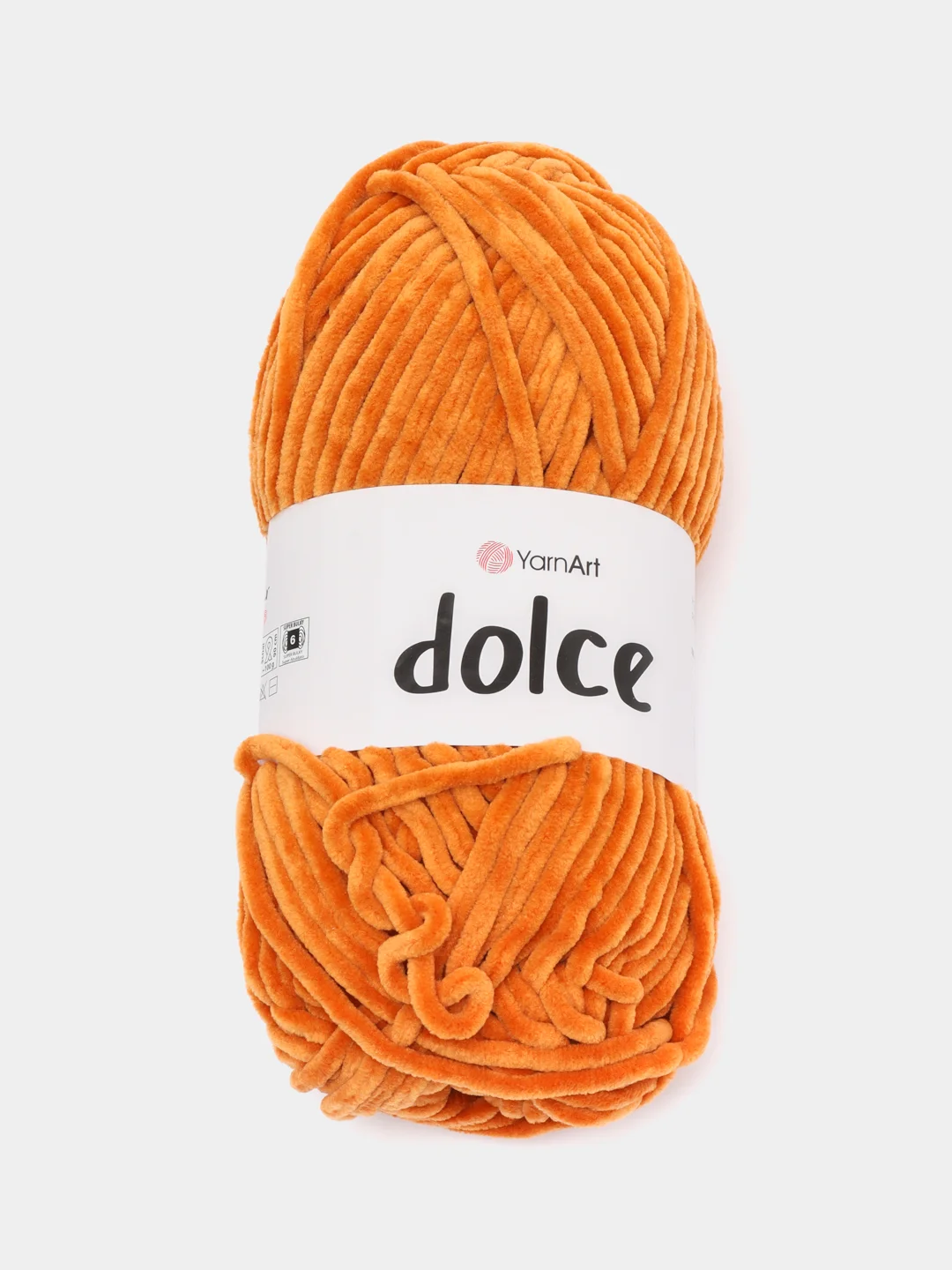 Терракотовый пряжа Плюшевая YarnArt Dolce 100% Микрополиэстер 100г 120м (Велюровая ЯрнАрт Долче)