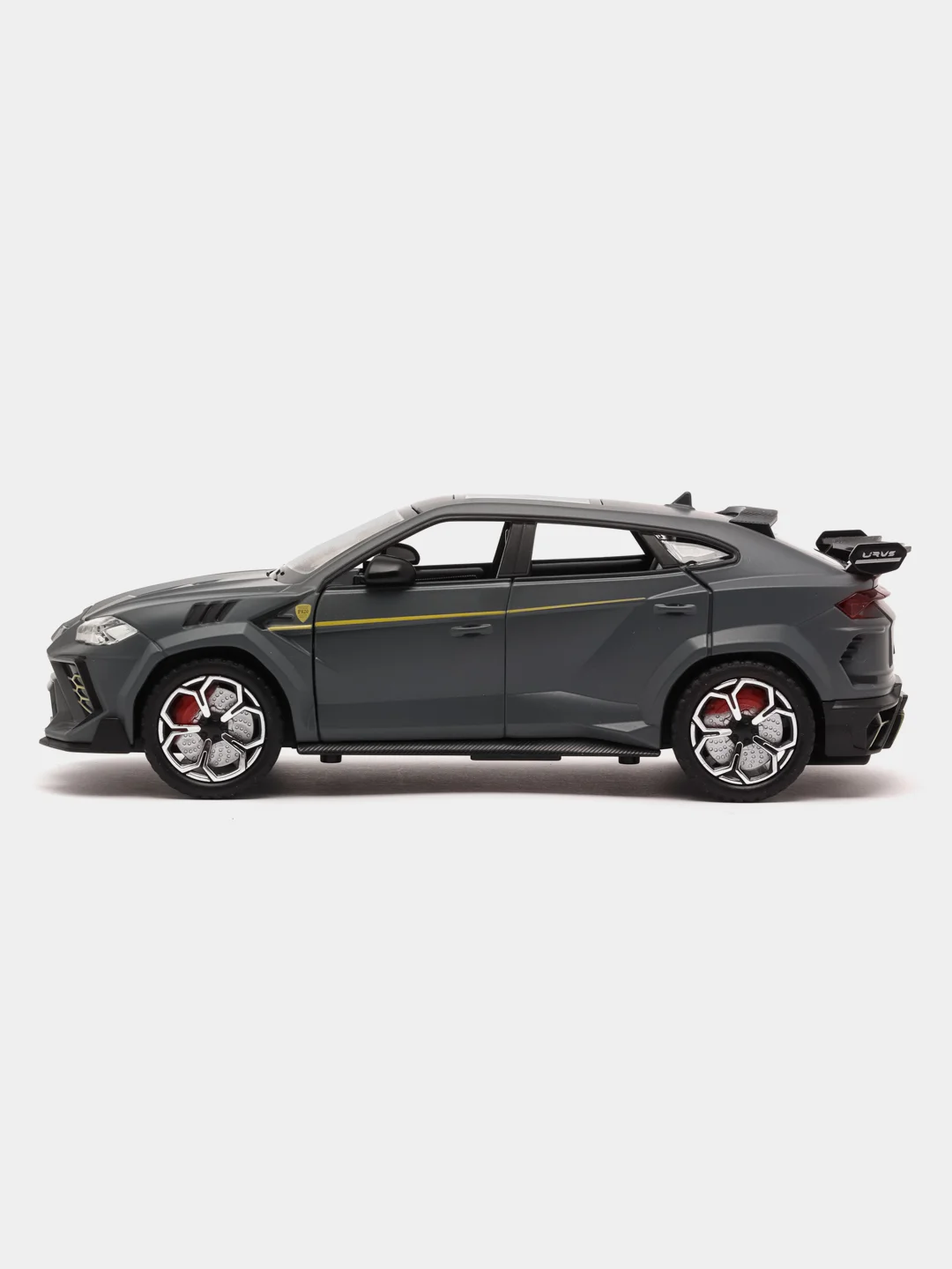 Серый модель автомобиля Lamborghini Urus дым/свет/звук